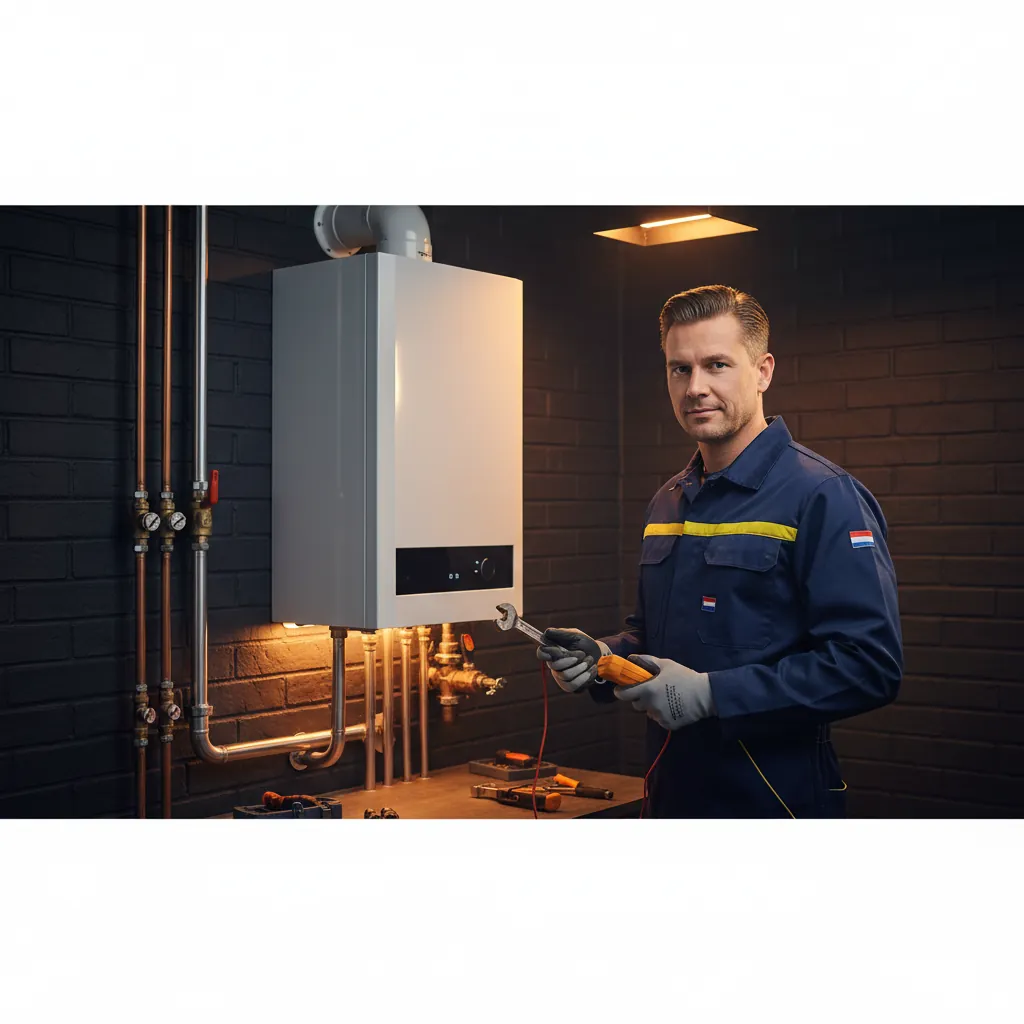 Vakman van Installatiebedrijf Keyzer B.V. aan het werk